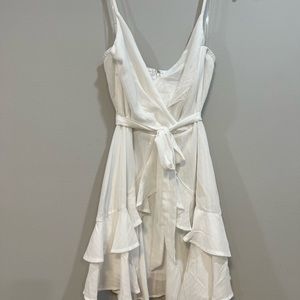 White Ruffled Dress